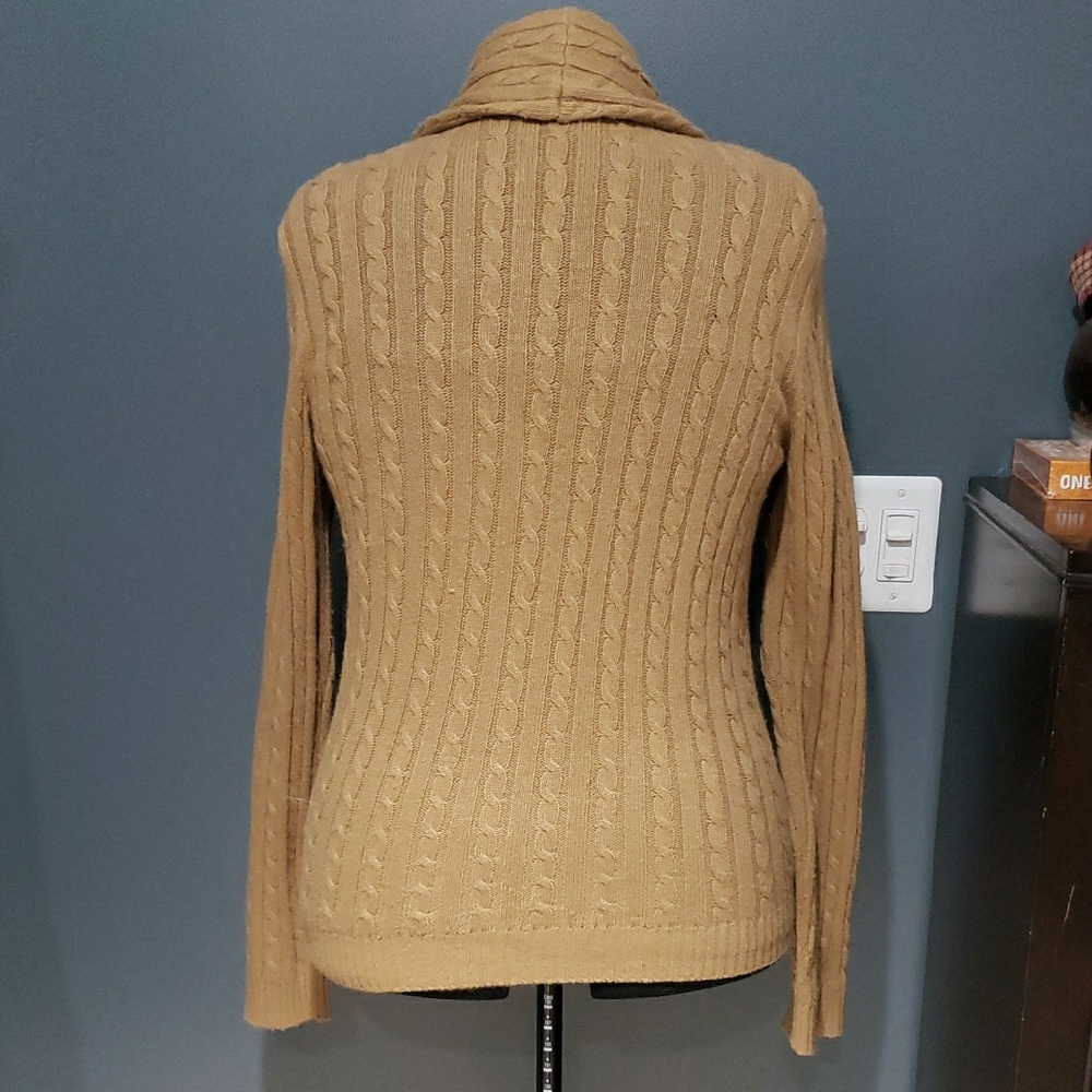 Chaps Button Front Wool Angora Blend Collared Cab… - image 6